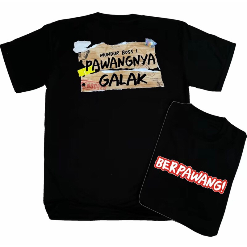 KAOS HITAM MUNDUR BOSS PAWANGNYA GALAK