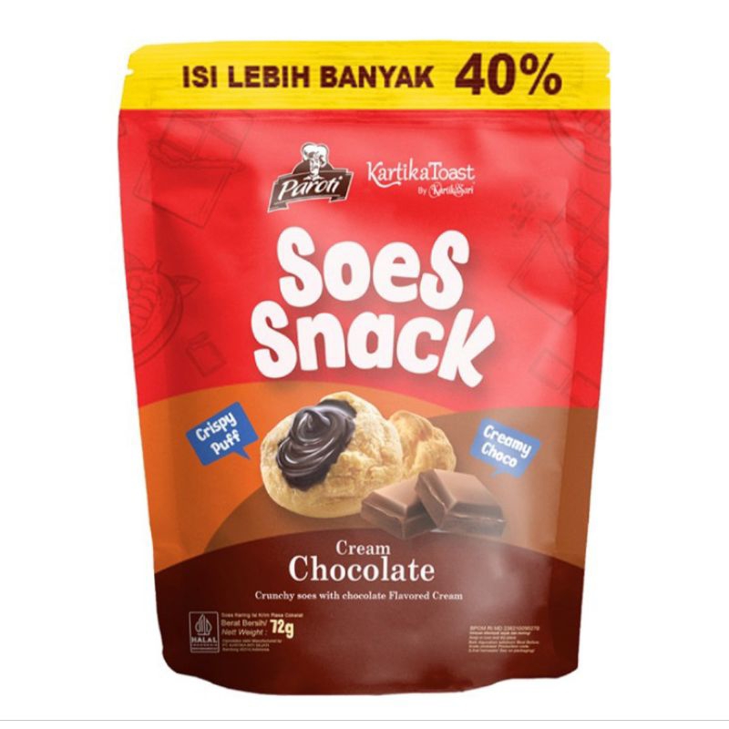 

Paroti Roti Soes Snack Cokelat 72 g