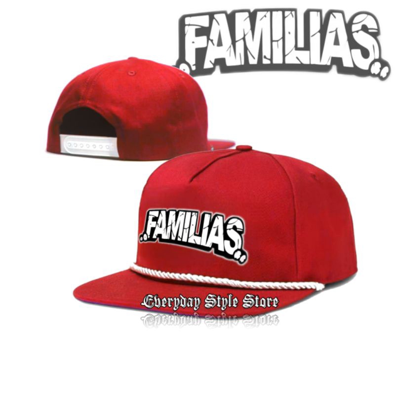 Topi Snapback Classic Familias / Topi Snapback Oldskool Klasik / Rope Hat Caps Casual Vintage Distro
