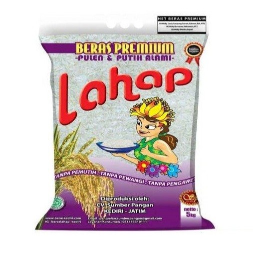 

beras pulen lahap wanita 5 kg