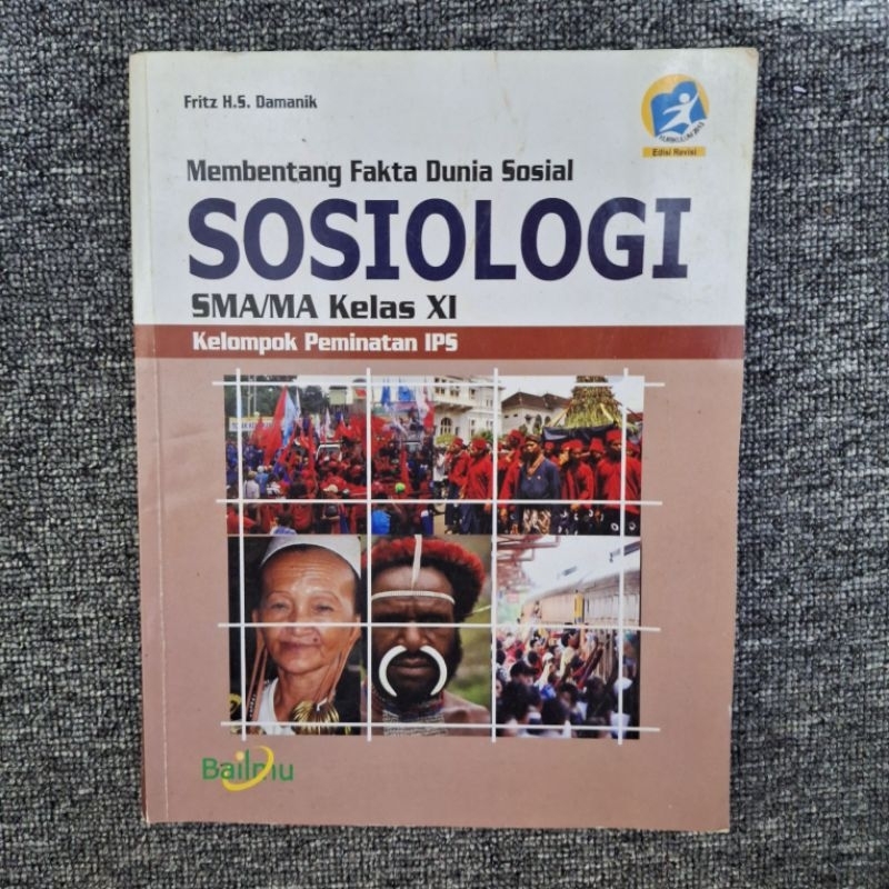 BUKU BEKAS SOSIOLOGI peminatan IPS SMA Kelas 2 BAILMU