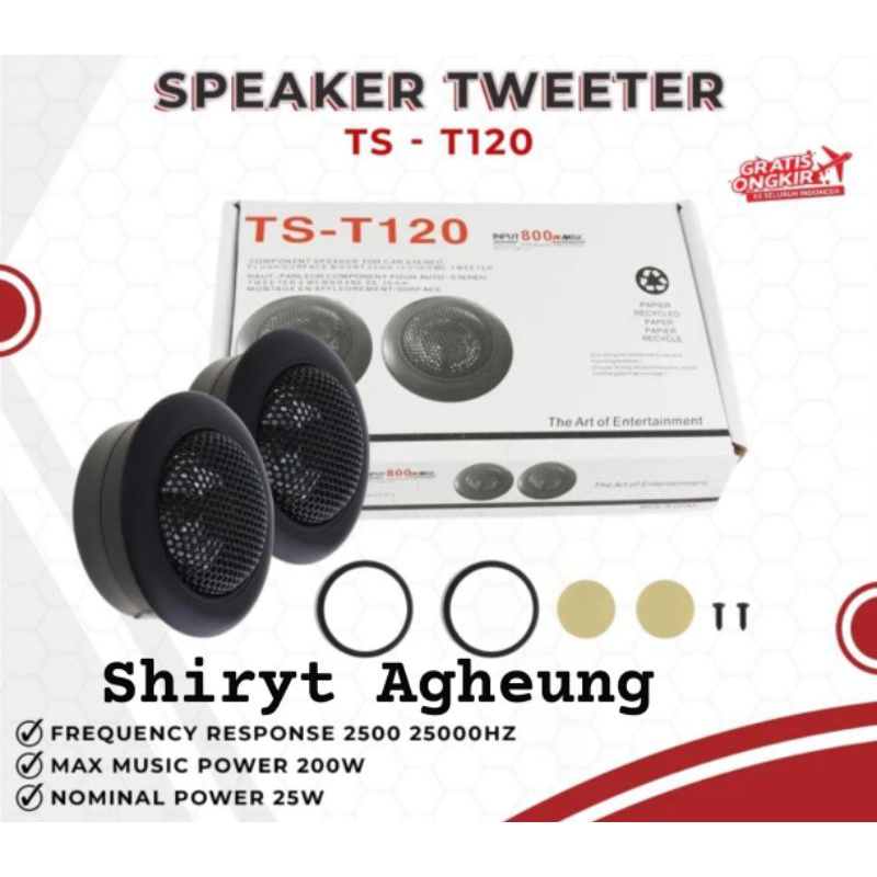 Tweeter Full range TS T120 Versi Macrone Shiryt Agheung - Dom Tweeter