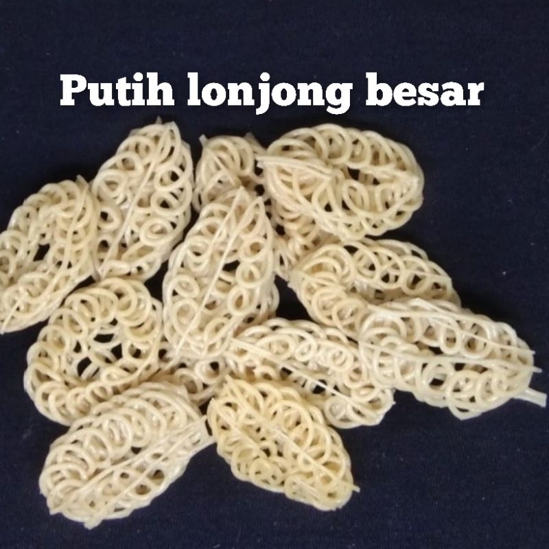 

krupuk Rantai putih lonjong besar mentah 1kg/krecek krupuk bandung