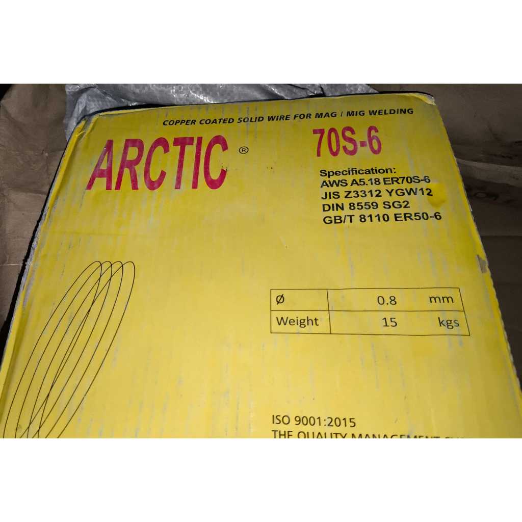 Kawat Las CO 0.8/Mig Wire ER70S-6 / ER70S - 6 / ER 70 S,Artic ( 0.8mm only)