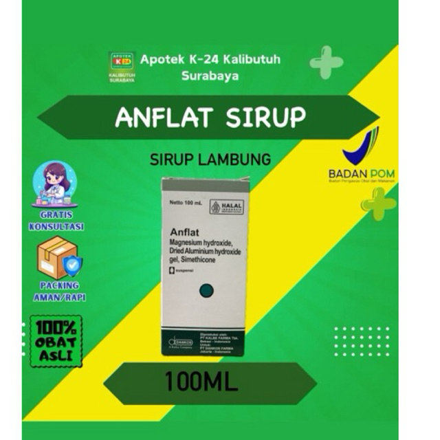 

Anflat Sirup 100ml (per Botol)