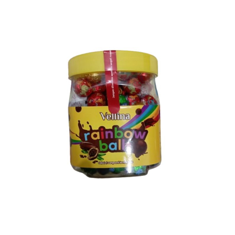 

Vellina Rainbow Balls Coklat isi75pcs/toples