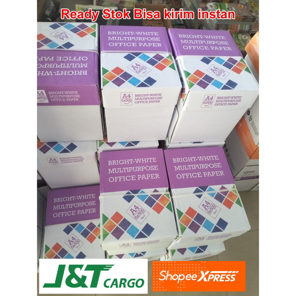 

Kertas HVS A4 BMO 1 rim 500 Lembar / Kertas HVS A4 75 Gsm / Hvs A4