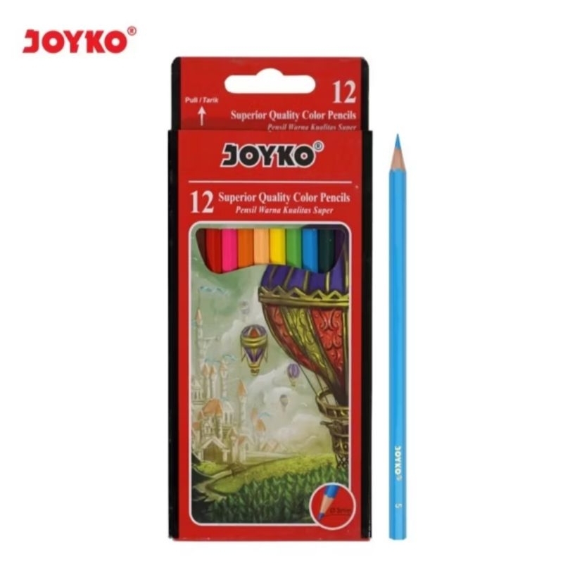 

Pensil Warna Joyko 12 Warna Panjang CP-100