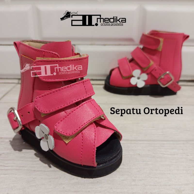 Sepatu Orthopedic Koreksi Kaki Datar / Flatfoot, Bengkok, Jinjit, CTEV, Sepatu Kesehatan