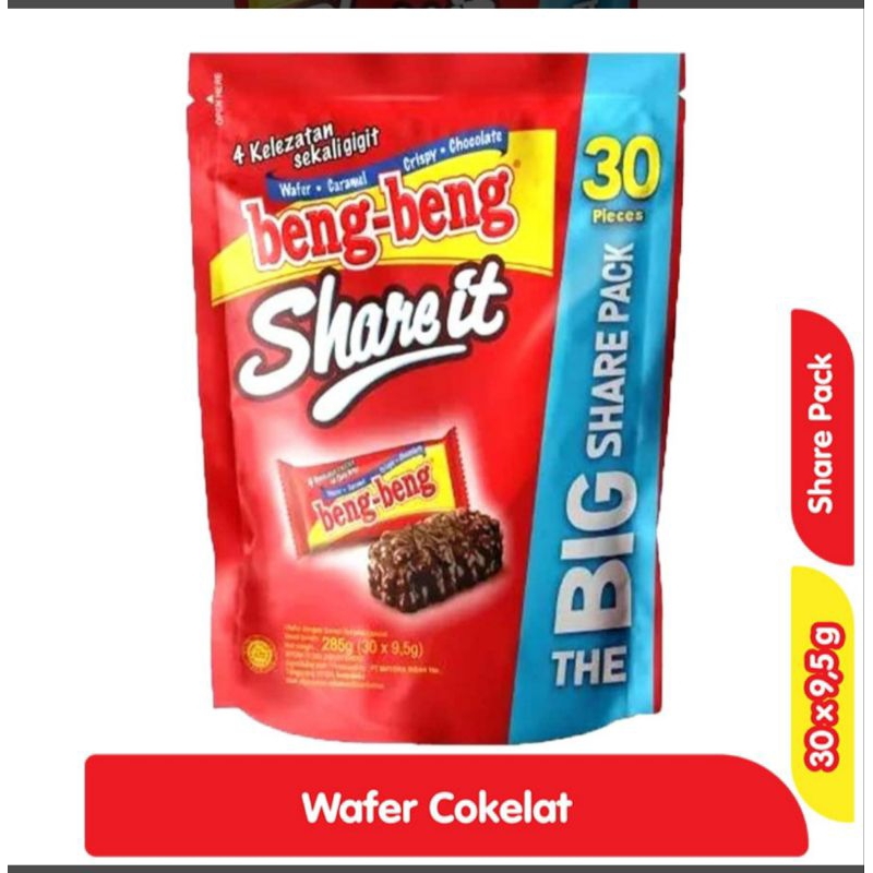 

Beng-Beng Share Pack Wafer Cokelat Cocok Sebagai Buah Tangan 30x 9.5gr