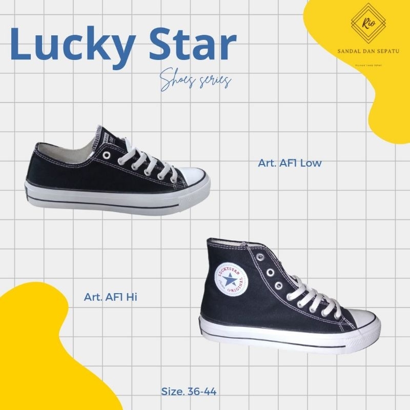 SEPATU WARRIOR // SNEAKERS SEKOLAH MERK LUCKY STAR GOLF