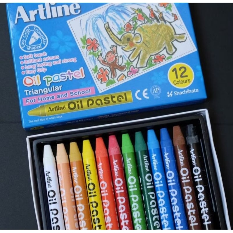 

Oil Pastel 12 Warna Artline Pewarna decorative