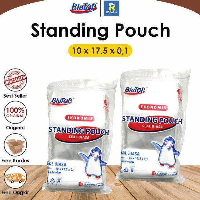 Standing pouch (blutop) 10x17,5x0,1 (50lembar/pack)