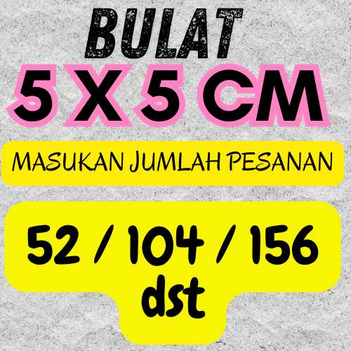 

Stiker Custom // Stiker Tempel // Label Makanan // 5x5 // Ticker Makanan