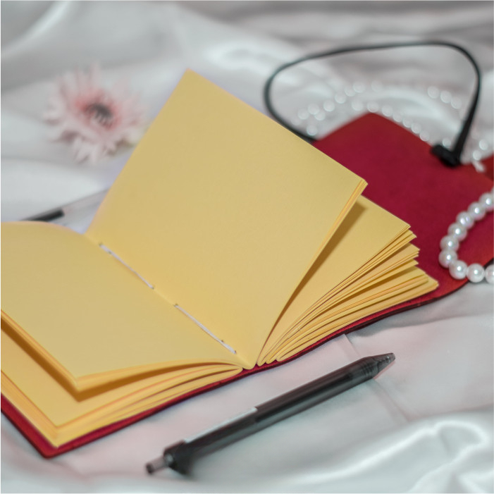 

Notebook Journal Book Buku Catatan Ukuran A6 11x15 Cm Cokleat Polos