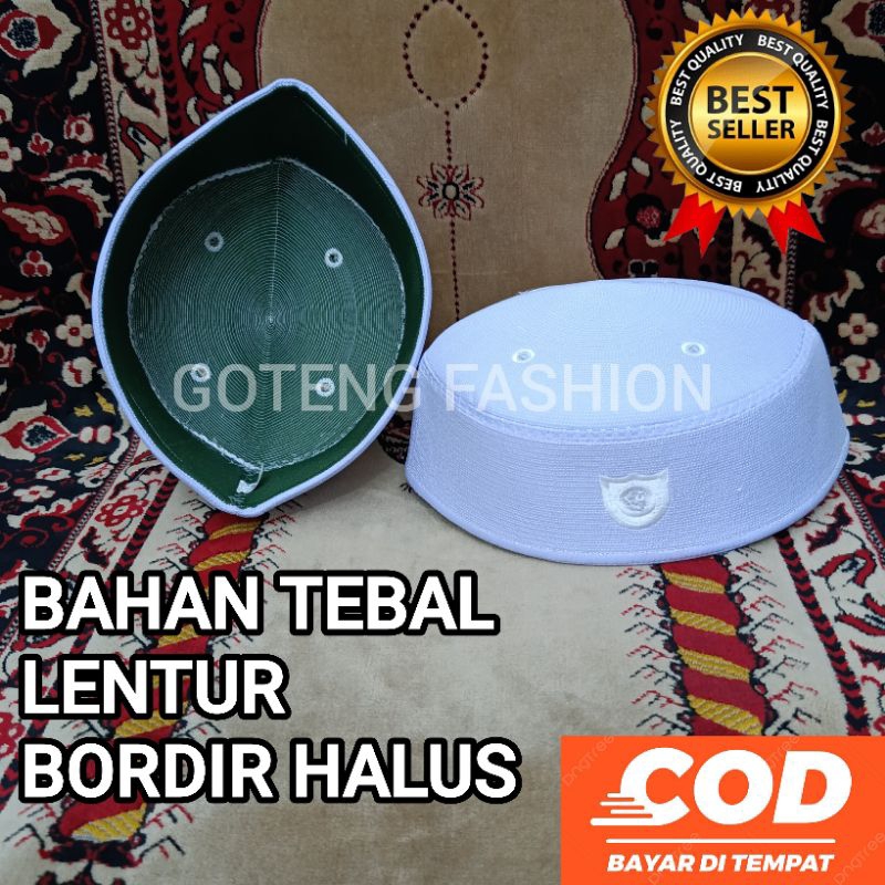 Peci Kopiah Bordir EXCLUSIVE Malaysia Abdul Hamid  Dewasa & anak  Peci bordir /peci santri/Peci bord