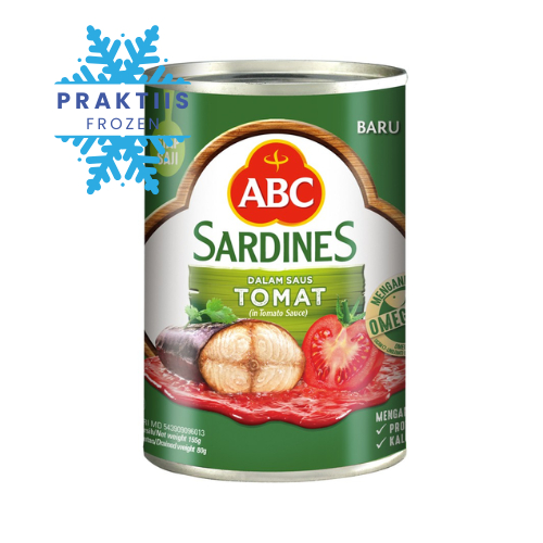 

ABC SARDEN SAUS TOMAT 155GR / IKAN SARDEN SIAP SAJI KALENGAN