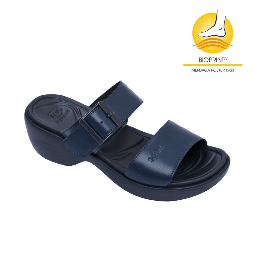 Scholl Keira Black Sandal Wanita