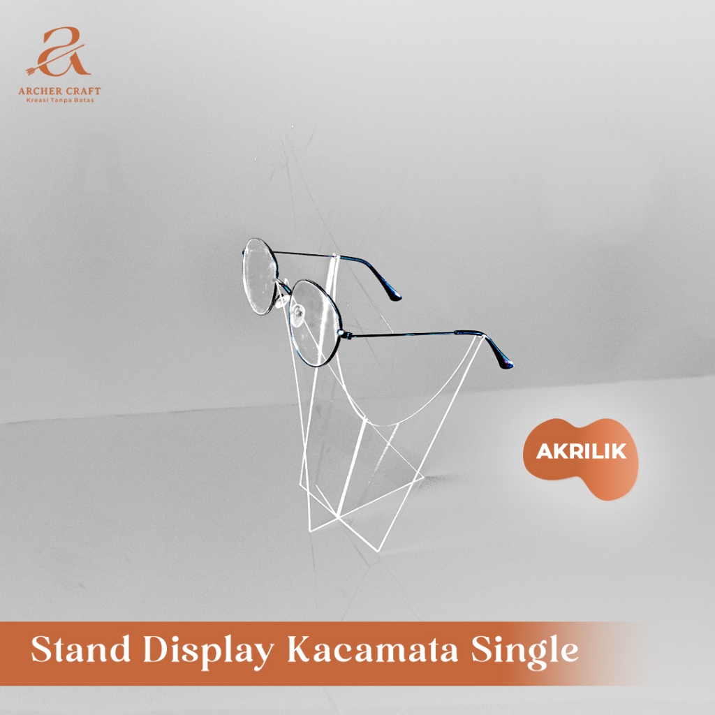 STAND DISPLAY KACAMATA SINGLE / DISPLAY KACAMATA / PAJANGAN KACAMATA AKRILIK