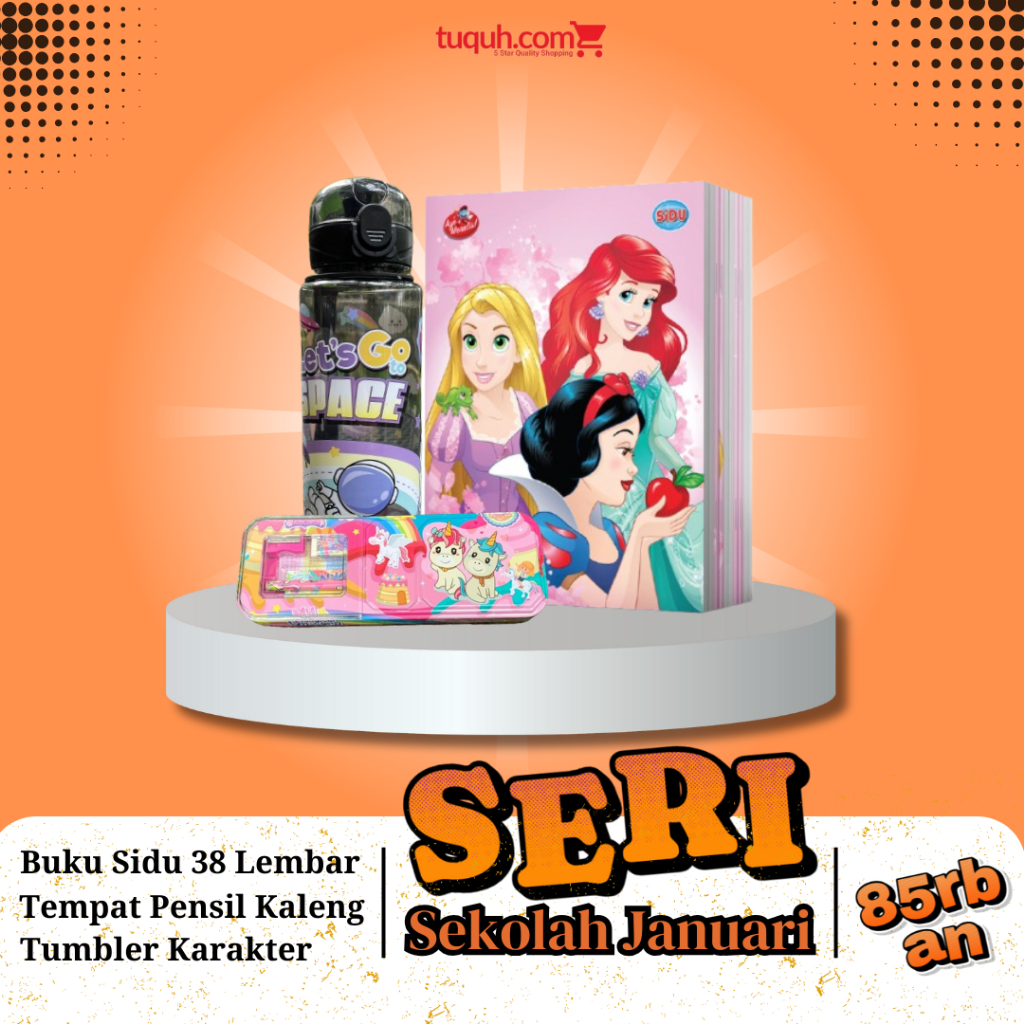 

Paket Sekolah Hemat Buku Sidu dan Tumbler Free Tempat Pensil