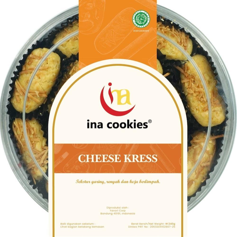 

Cheese Kress - Kue Kering Premium Toples Reguler by Ina Cookies (RAPUH)