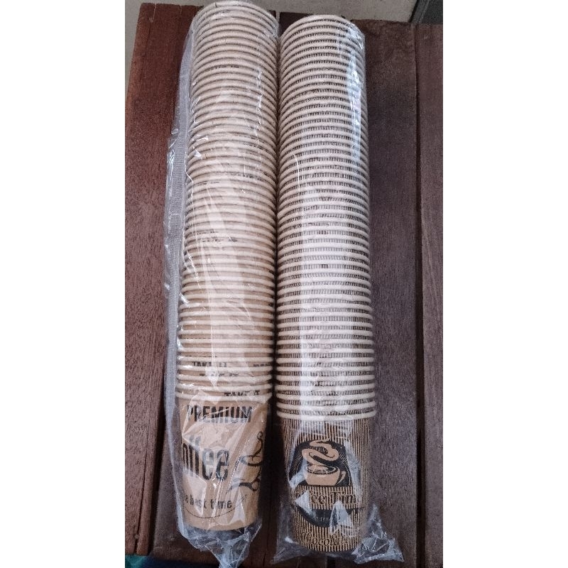 Paper Cup 9 oz tebal isi 50 pcs Motif Random