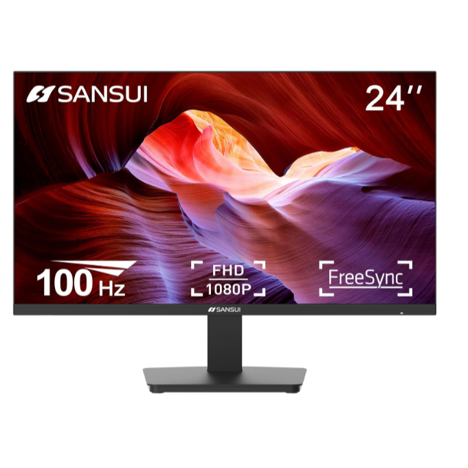 SANSUI Monitor 24 Inch 100Hz PC Monitor