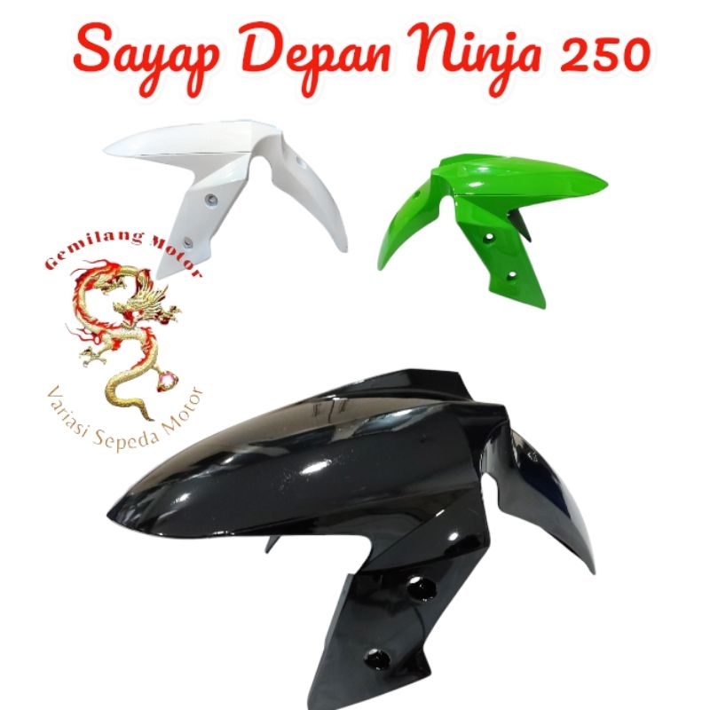 SPAKBOR DEPAN NINJA  250 SAYAP DEPAN NINJA 2 LUBANG NINJA 250