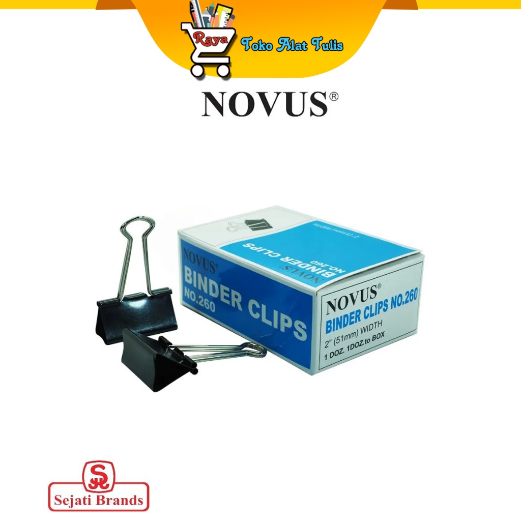 

Novus Binder Clip No.260 – 2″ (51mm)