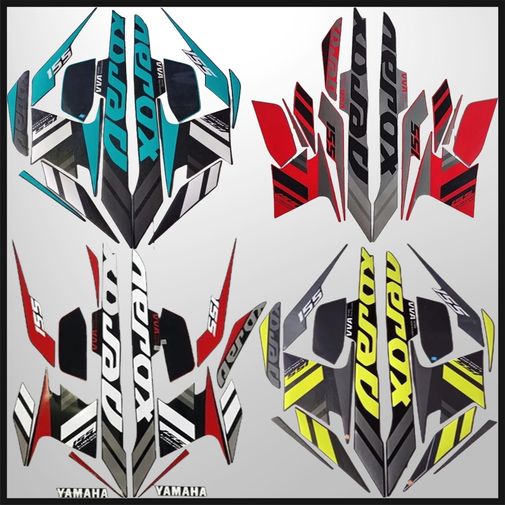 STRIPING STANDART YAMAHA AEROX 2021 STIKER BODY AEROX 155 2021 LIS BODY AEROX 2021 TERMURAH TERLARIS