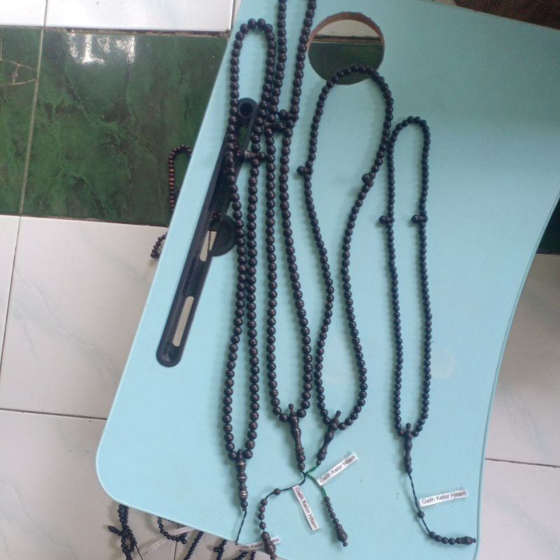 Tasbih Galih Kelor Hitam Kayu langka Bertuah