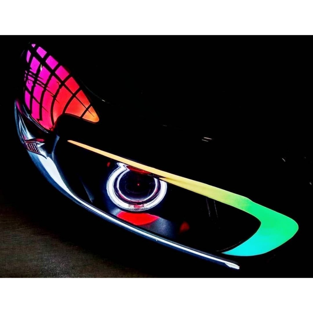 Custom Headlamp Honda Brio 2020 Matrix Style LED – Lampu Depan Mobil Modern, Plug & Play, Desain Pre