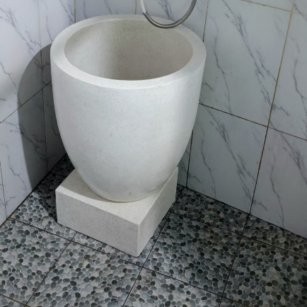 gentong air marmer terazzo minimalis