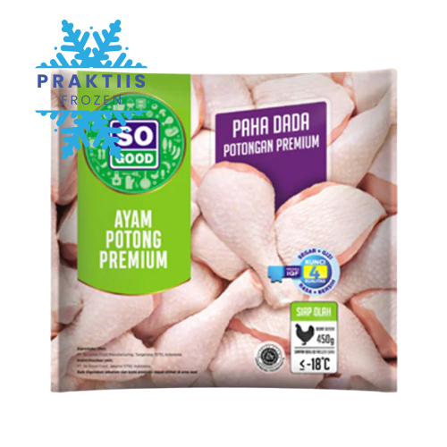 

SO GOOD PAHA DAN DADA 450GR / DAGING AYAM POTONG BEKU