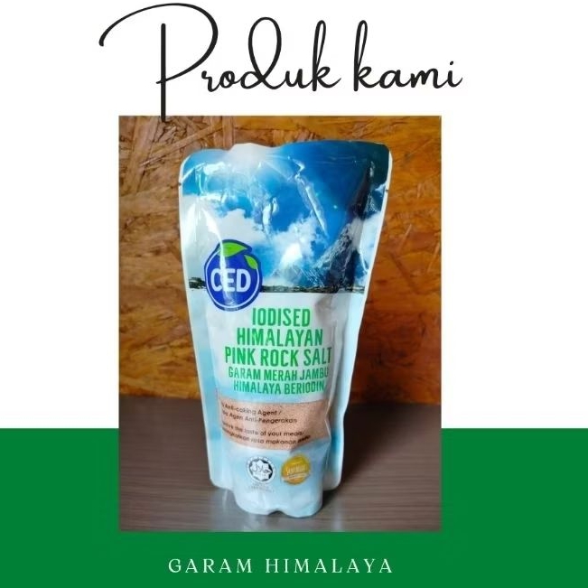 

Garam halus - himalaya pink salt - garam himalaya 500gr
