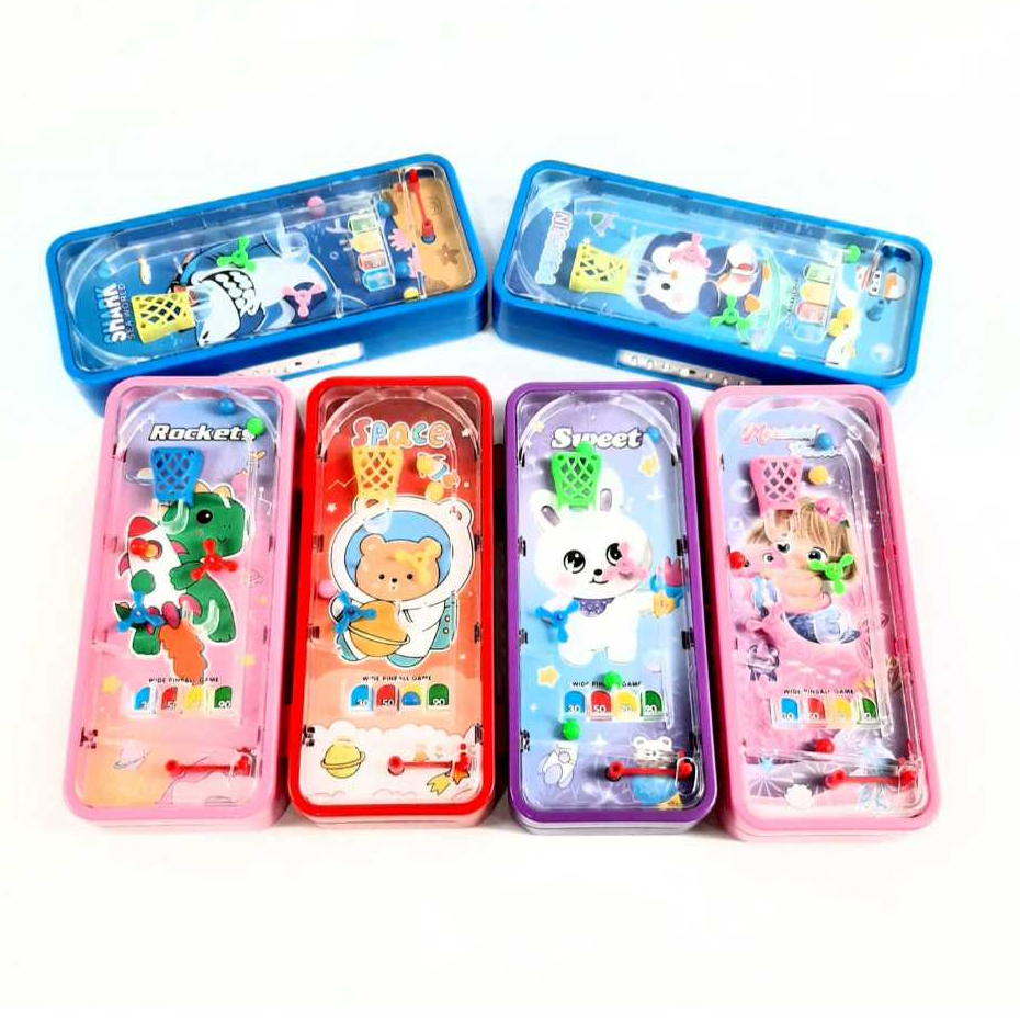 

Grosir (1pcs) Kotak Pensil + Game PinBall Mainan anak Dan Kunci Nomor Uk 20X9X4cm