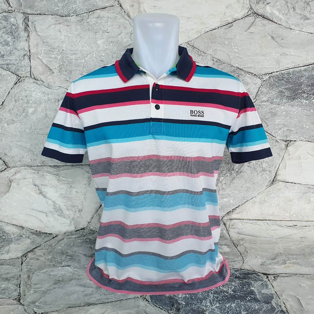 Baju Kaos Polo HUGO BOSS - Size S sd M / LD 52 cm - Original - Second
