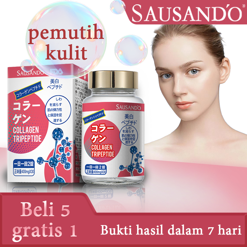 SAUSANDO Kolagen Kapsul Pencerah Kulit Glutathione Perawatan kulit