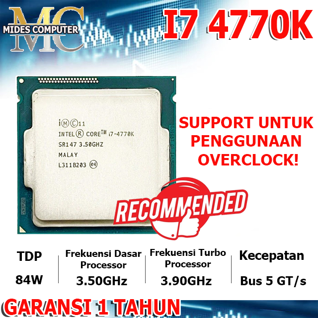 Processor Intel® Core™ i7 4770k / i7 4790K