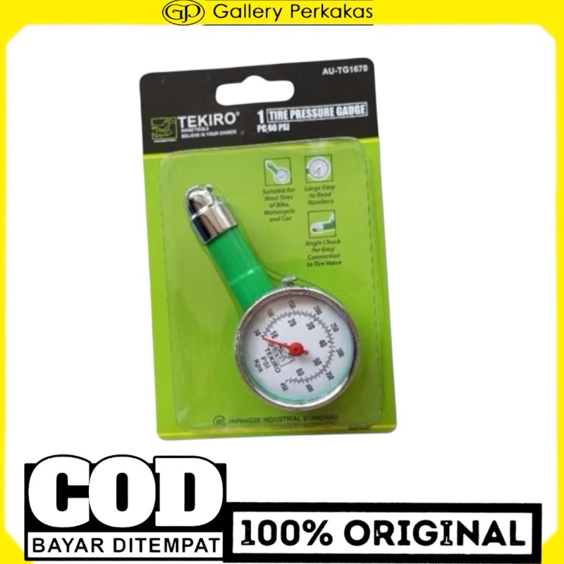 TEKIRO UKURAN ANGIN BULAT 60PSI - UKURAN ANGIN TEKIRO