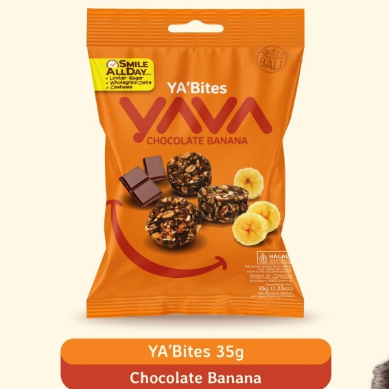 

YAVA YA'Bites Chocolate Banana 35g - Coklat Pisang