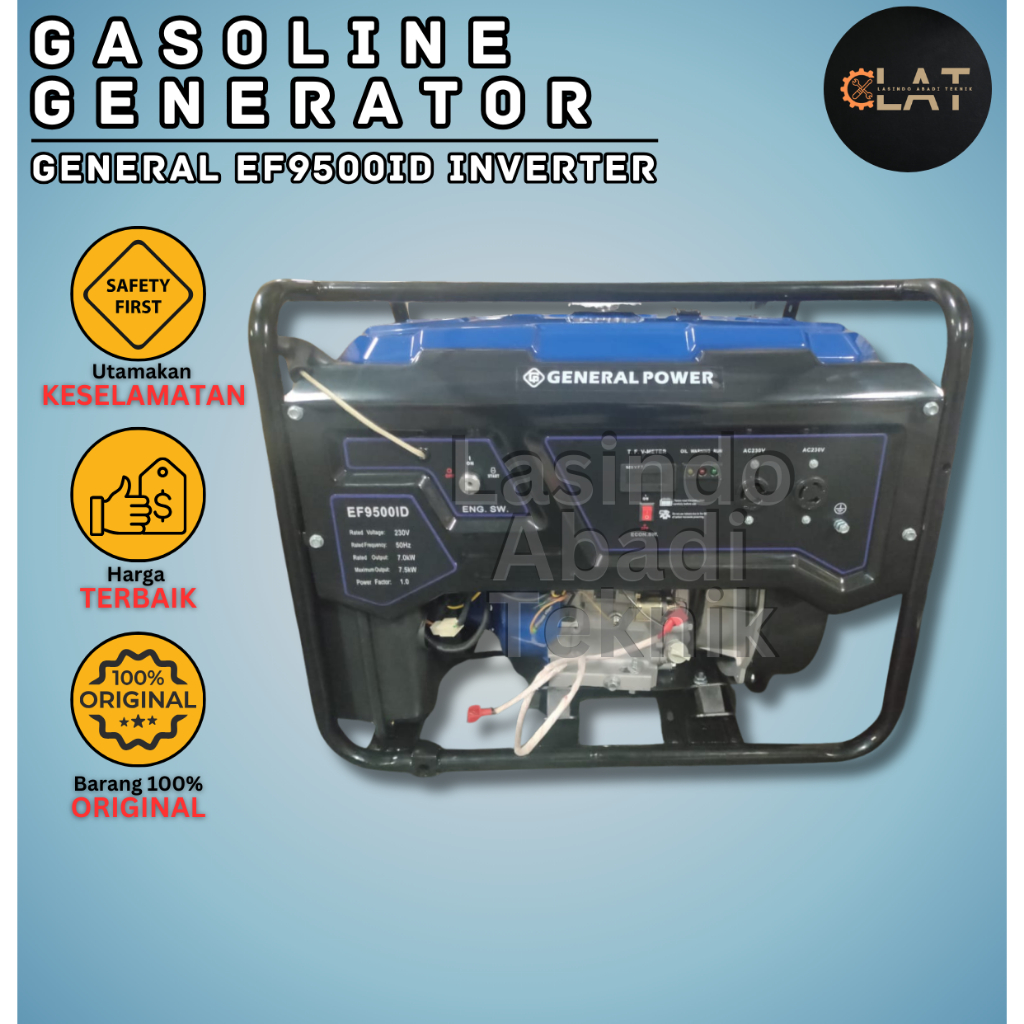 Generator Bensin General EF9500ID 7500watt Inverter Genset General Power EF 9500 ID 7500 WATT Genera