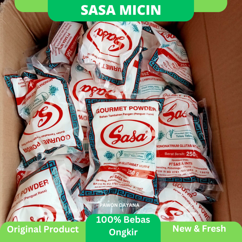 

Micin Sasa 1kg / Sasa Micin 250gram / Sasa Micin / Sasa MSG / Penyedap Rasa