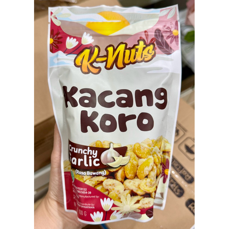 

K-Nuts Kacang Koro Rasa Bawang / Crunchy Garlic 100gr | Unikids Jawa tengah