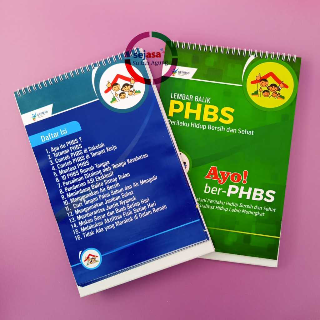 Lembar Balik Perilaku Hidup Bersih Dan Sehat Lembar Balik PHBS Lembar Balik Penyuluhan PHBS