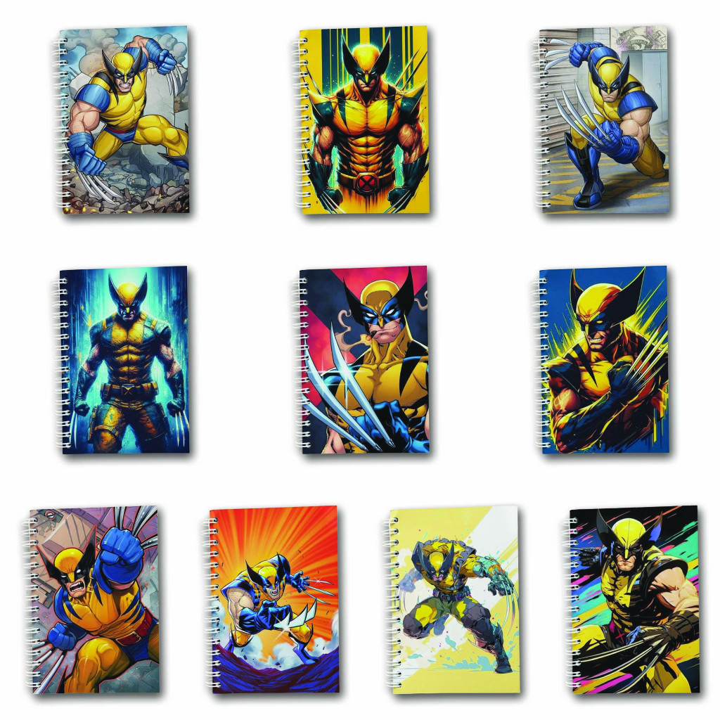 

Note Book Spiral Large (10 cm X 14 cm) Edisi Wolverine #2/ Notebook A6 Custom / Seminar Kit Surabaya
