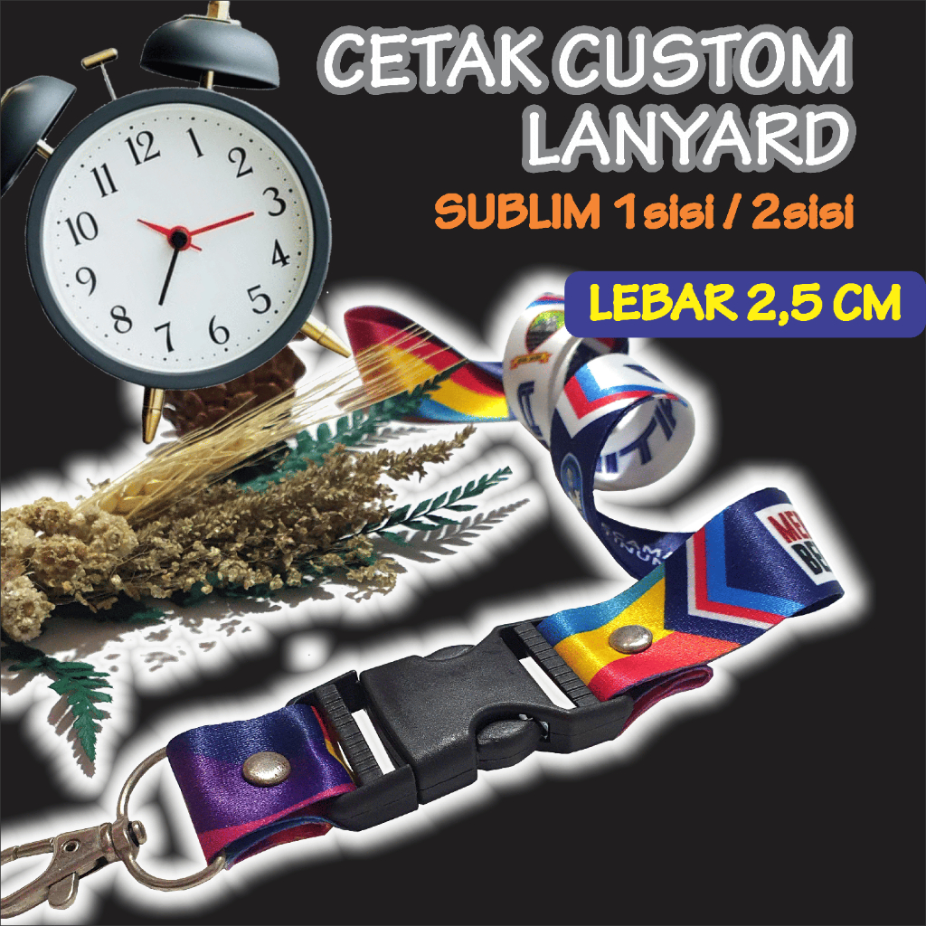 

EXPRESS!!! CETAK TALI LANYARD urgent PRINTING SUBLIM 2,5 CM MIN CETAK min 10pcs