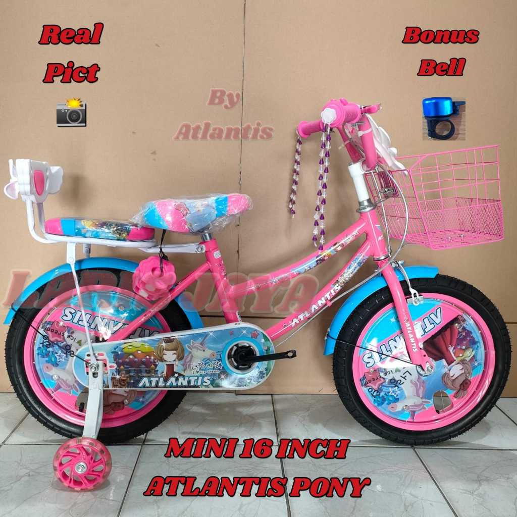 SEPEDA ANAK PEREMPUAN MINI 16 ATLANTIS PONY BY ATLANTIS SEPEDA ANAK PEREMPUAN