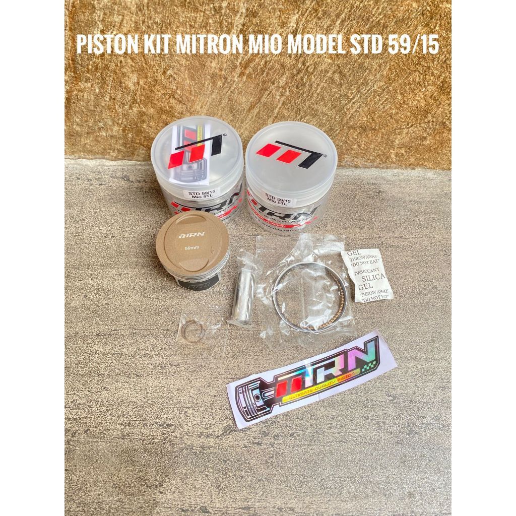 PISTON KIT RACING MITRON X MIO PIN15  DIAMETER 58.5  &  59    -   BRC OLSHOP