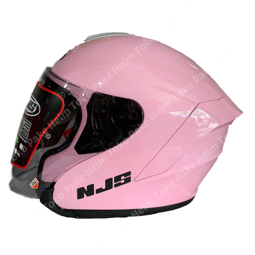 HELM NJS KAIROZ PINK HALF FACE